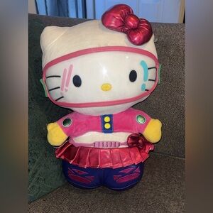 Hello Kitty Color-Block Plush Doll in White, Pink, Yellow, Teal, Blue